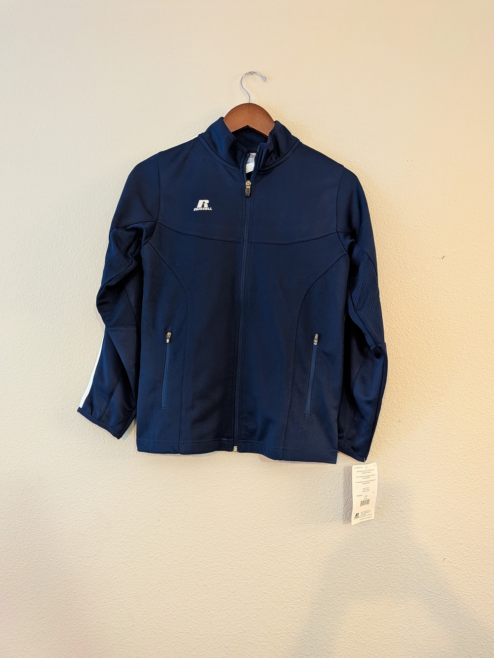 Nwt Russell Athletic Navy Full-Zip Jacket Youth Size L